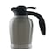 Service Ideas Ergoserv Carafe, Vacuum Insulated, 1 Liter, 33.8 oz, Stainless/Black 10-00007-000 - alternate 1