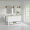 James Martin Vanities Breckenridge 60" Double Vanity, Bright White, w/ 3 CM Tajnar Eclos Top 330-V60D-BW-3TJR - alternate 5