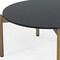 Homeroots 36" Black and Gold Faux Marble And Steel Round Coffee Table 489057 - alternate 4