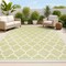 Jonathan Y Trebol Moroccan Trellis Textured Weave Green/Cream 4 ft. x 6 ft. Indoor/Outdoor Area Rug SMB109G-4 - alternate 1