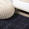 Jonathan Y Groovy Solid Shag Dark Navy 2 ft. x 10 ft. Runner Rug CLD100H-210 - alternate 5