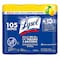 Lysol Disinfecting Wipes 3-pack, Canister, Lemon, White, 105 PK RAC82159 - alternate 1