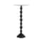 Homeroots 25" White and Black Marble and Aluminum Round Pedestal End Table 634880 - alternate 7