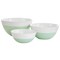 Martha Stewart 3 Piece Stoneware Duo-Tone Nesting Bowl Set in Mint and White 97381.03 - alternate 1