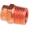 Nibco 3/4" X 1/2" Copper Pressure Cup X Male Adapter Fitting W01260D - alternate 5