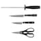 Martha Stewart 14 Piece Stainless Steel Cutlery Set in Black with Acacia Wood Storage Block 122062.14 - alternate 6