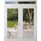 Vdomdoors Front Exterior Prehung Metal-Plastic Double Doors Clear Glass / MANUX 8666 White Silk / Office Comm MANUX8666DEXD-WS-W72xH80+16-RH-I - alternate 1