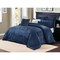 Homeroots Navy Blue Queen Polyester 180 Thread Count Washable Down Comforter Set 528994 - alternate 1