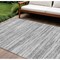 Homeroots 10' X 14' Gray And Ivory Abstract Washable Indoor Outdoor Area Rug 613102 - alternate 1
