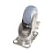 Vestil Thermoplastic Rubber Swivel With Total Brake Caster 3 In. Diameter x 1 In. Width 225 lb Gray CST-E-SS-3X1TPR-SWTB - alternate 7