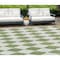 Homeroots 10' X 14' Green And Ivory Geometric Washable Indoor Outdoor Area Rug 577054 - alternate 1