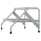 Vestil Aluminum Step Stand, 2 Step, Welded, 2 Steps, 20 Overall Height, Aluminum, Silver SSA-2W - alternate 4