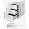 Vevor Stainless Steel Trash Drawer With Trash Bag Ring and Square Cut-Out Lower Sliding Rails Waterproof KM-CTG-2302-SKU8 - alternate 5