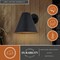 Vaxcel Smith, 9 in H, Black Outdoor Wall Sconce, Metal Shade, Dark Sky T0819 - alternate 6