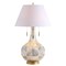 Jonathan Y Highland 30.75" Gourd Glass LED Table Lamp, Mercury Silver/Gold JYL6206A - alternate 1
