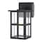 Vaxcel Maywood Outdoor Black Dusk to Dawn Wall Sconce with GFCI Outlet and Clear Glass Shade T0799 - alternate 3