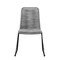 Homeroots Set of Two 23" Gray Metal Outdoor Dining Chair, 2PK 490262 - alternate 4