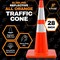 Xpose Safety 28 Inch Orange Slim Line Traffic Cones Heavy Duty 10lb with 6in and 4in Collars, DOT Approved, 1PK AOTC28SL-64-10L-1-X - alternate 5