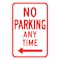 Sign Solutions Usa Parking Sign, 12 in W, Aluminum Sign, White DUS06DWT1218R7-1L - alternate 1
