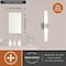 Vaxcel Elliot 2 Light LED Satin Nickel Contemporary Bathroom Vanity Wall Sconce Fixture White Glass W0458 - alternate 4