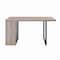 Homeroots 60" Gray and Black Wood and Iron Sled Base Dining Table 631281 - alternate 1