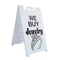 Signmission We Buy Jewelry, A-Frame & 2 Decals Installed, Heavy-Duty Plastic Frame SBHD-D-2436-We Buy Jewelry - alternate 1