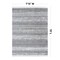 World Rug Gallery Contemporary Minimalistic Stripe LInes Area Rug 7 ft 10 in x 10 ft Cream WR30CREAM8X10 - alternate 9