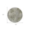 Homeroots 8' Round Green Round Abstract Washable Non Skid Indoor Outdoor Area Rug 564229 - alternate 8