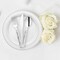 Smarty Had A Party Shiny Metallic Silver Hammered Plastic Cutlery Set - Spoons, Forks and Knives (1000 Guests), 3000PK 2649CS-CASE - alternate 7