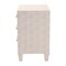 Baxton Studio Nira Modern Beige Faux Shagreen 3-Drawer Storage Cabinet 251-13971-ZORO - alternate 6