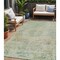 Homeroots 5' X 8' Sage And Copper Medallion Washable Indoor Outdoor Area Rug 615735 - alternate 1