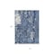 Homeroots 10' X 14' Denim Blue And Ivory Abstract Washable Indoor Outdoor Area Rug 612934 - alternate 6
