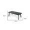Homeroots 87" Ebony Dining Table 486028 - alternate 5