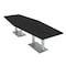 Skutchi Designs Hexagon Conference Table With Power Unit, 48 in W, 120 in L, Black HAR-HEX.IR-48X120-DOU-U999ST19-NA - alternate 8
