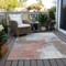 Homeroots 8' X 10' Taupe Copper And Ivory Abstract Washable Indoor Outdoor Area Rug 618499 - alternate 7