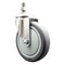 Service Caster 5 Inch 316SS Thermoplastic Rubber Wheel Swivel 3/8 Inch Threaded Stem Caster SCC SCC-SS316TS20S514-TPRB-381615 - alternate 1
