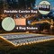 Pure Garden Outdoor Patio Rug w/ LED Lights 8x10 Outdoor Rug Plastic Straw Patio Mat Outdoor Waterproof Carpet 50-LG1490 - alternate 9