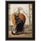 Homeroots Set Of Two Harvest Moon with A Black Cat and Truck 2 Black Framed Print Kitchen Wall Art, 2PK 407940 - alternate 4