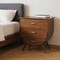 Homeroots 29" Brown Solid Wood Two Drawer Nightstand 719627 - alternate 5