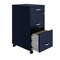 Space Solutions 14.25 in W 3 Drawer Mobile Vertical File Cabinet, Navy 24420 - alternate 4