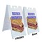 Signmission Reuben Sandwich, A-Frame & 2 Decals Installed, Heavy-Duty Plastic Frame SBHD-D-2436-Reuben Sandwich - alternate 5