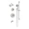 Symmons Braston HydroMersion Double Handle Tub and Shower Trim Kit with Hand Spray (Valve Not Included) 5896STN15TRM - alternate 1