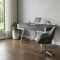 Homeroots 63" Gray and Silver Writing Desk With Three Drawers 482422 - alternate 5