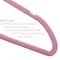 Elama Home 50 Piece Flocked Velvet Clothes Hangers with Stainless Steel Swivel Hooks in Pink HANGER50PIECEPINK - alternate 8