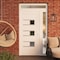 Vdomdoors Front Exterior Prehung Metal-Plastic Door, Manux 8933 White Silk, Side and Top Sidelite Transom, Of MANUX8933EXD-WS-W32+14xH80+14-LH - alternate 3
