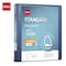 Deli Std Duty View Binder 1in, Letter, D-Ring, PVC-Free, Navy, 12PK CF567-DB - alternate 1