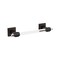 Amerock Glacio Clear/Oil-Rubbed Bronze Contemporary 8 in. 203 mm Towel Bar BH36065CORB - alternate 1