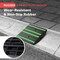 Pyle 1 Ft. Rubber Threshold Curb Ramp with Green Reflective Strips, Expansion Screws for Driveways, Car & PCRMP1SG - alternate 4