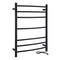 Anzzi Gown 7-Bar Stainless Steel Wall Mounted Towel Warmer in Matte Black TW-AZ027MBK - alternate 1