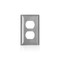 Leviton Wall Plate C-Series Satin Silver 1 gang Stainless Steel Duplex Satin 3004826 - alternate 1